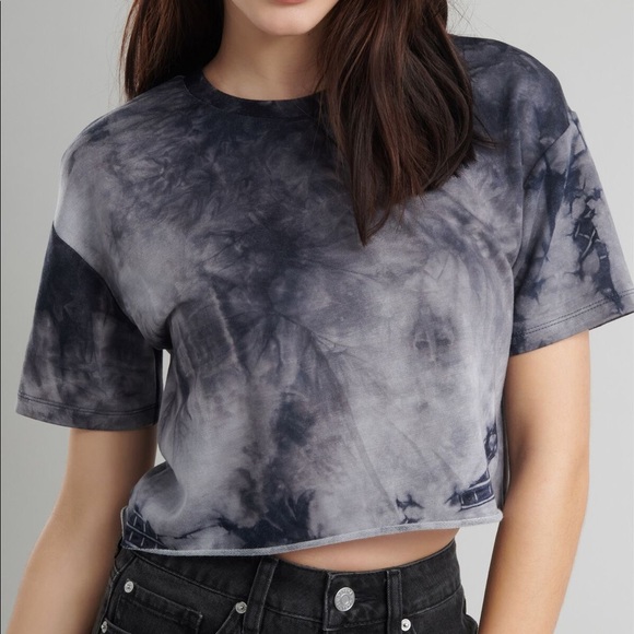 GARAGE CROP T-SHIRT TIE DYE - Picture 2 of 3